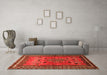 Machine Washable Persian Orange Traditional Area Rugs in a Living Room, wshtr654org