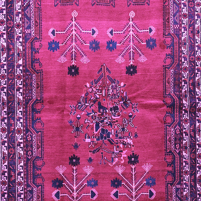 Machine Washable Persian Purple Traditional Area Rugs, wshtr654pur