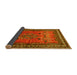 Sideview of Persian Yellow Traditional Rug, tr654yw