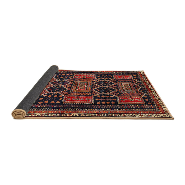 Sideview of Traditional Deep Red Persian Rug, tr655