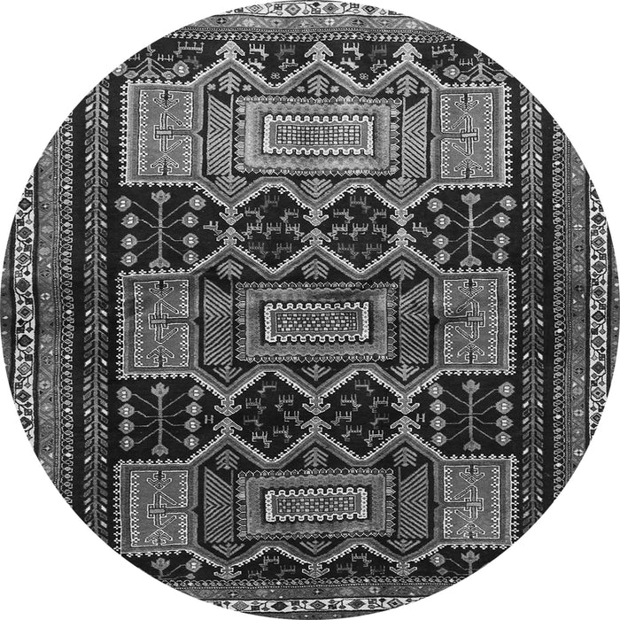 Square Persian Gray Traditional Rug, tr655gry
