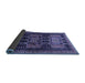Sideview of Persian Blue Traditional Rug, tr655blu