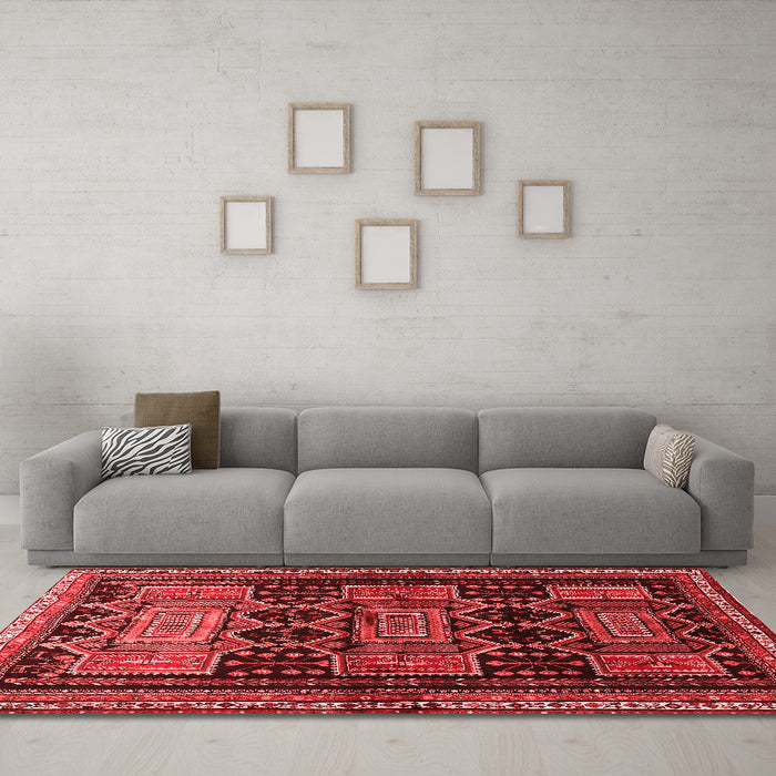 Traditional Red Washable Rugs