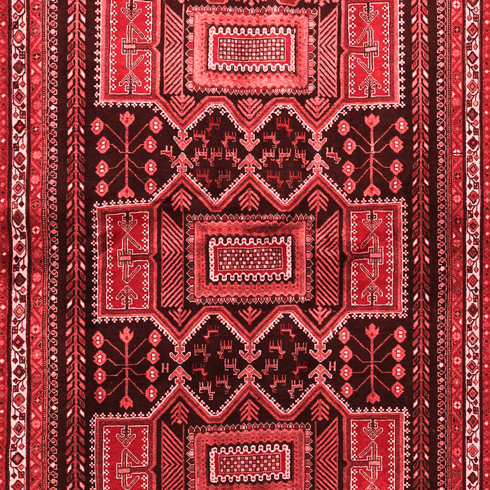 Machine Washable Persian Red Traditional Rug, wshtr655red