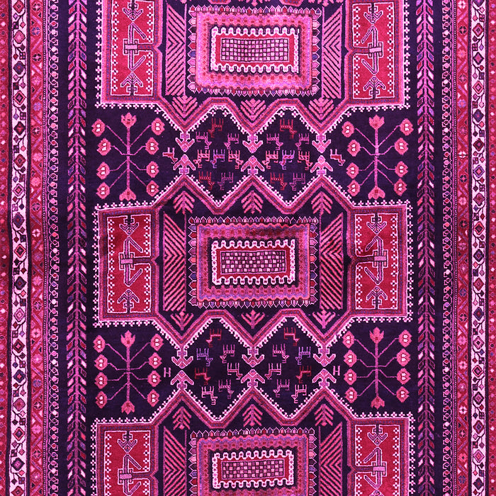 Machine Washable Persian Pink Traditional Rug, wshtr655pnk
