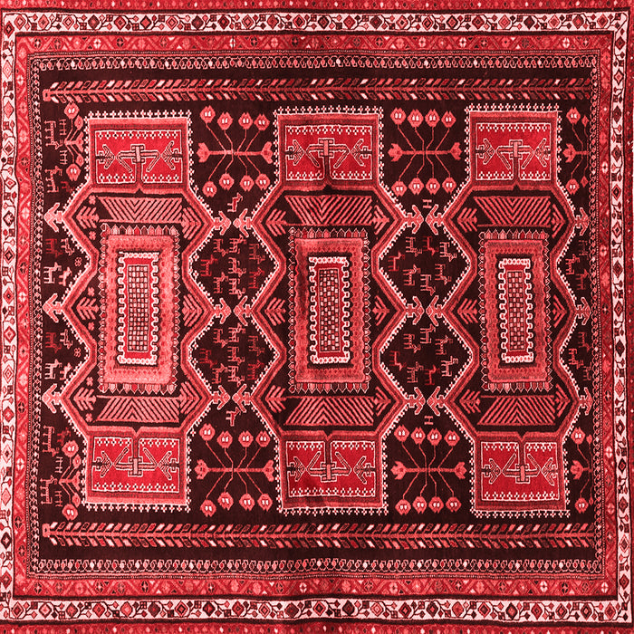 Machine Washable Persian Red Traditional Rug, wshtr655red