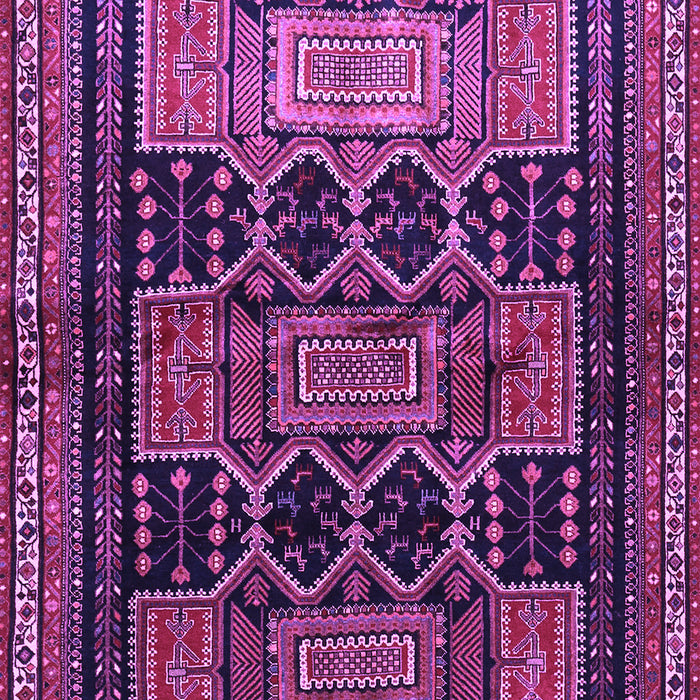 Machine Washable Persian Purple Traditional Area Rugs, wshtr655pur