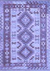 Southwestern Blue Country Rug, tr656blu