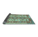 Sideview of Southwestern Light Blue Country Rug, tr656lblu