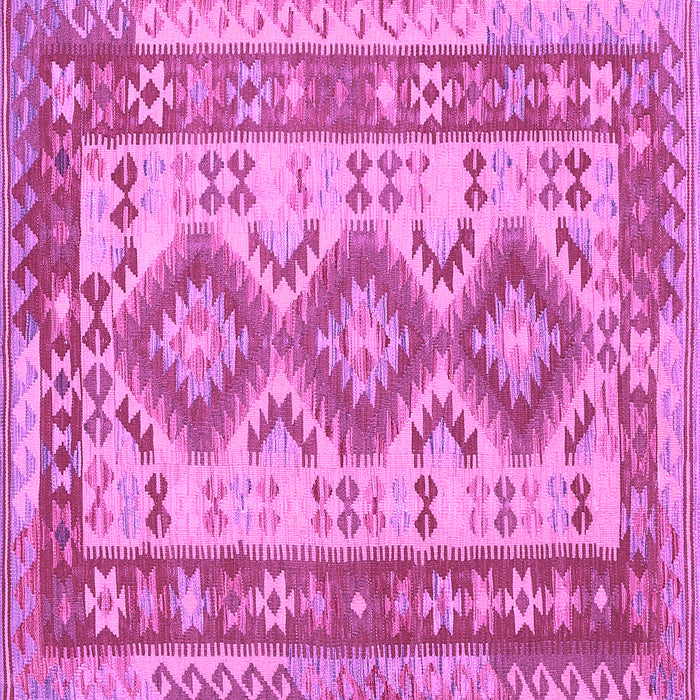 Square Machine Washable Southwestern Purple Country Area Rugs, wshtr656pur