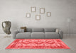 Country Red Washable Rugs