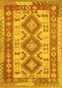 Southwestern Yellow Country Rug, tr656yw