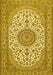 Medallion Yellow Traditional Rug, tr657yw