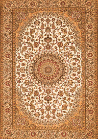 Medallion Orange Traditional Rug, tr657org