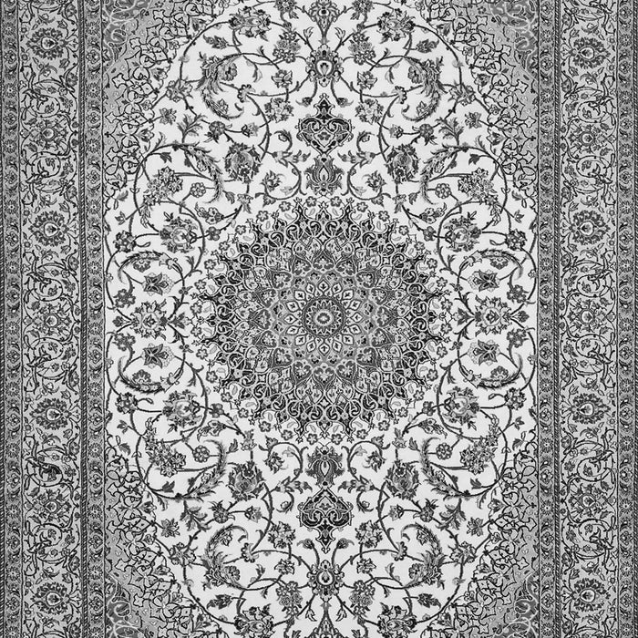 Medallion Gray Traditional Rug, tr657gry