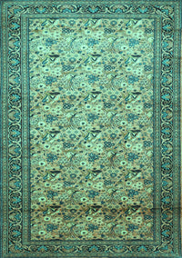 Persian Turquoise Traditional Rug, tr658turq