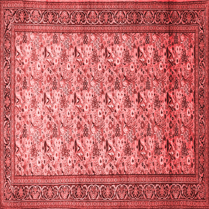 Machine Washable Persian Red Traditional Rug, wshtr658red