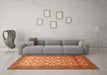 Machine Washable Persian Orange Traditional Area Rugs in a Living Room, wshtr658org