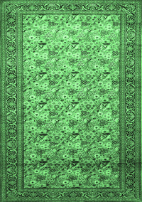 Persian Emerald Green Traditional Rug, tr658emgrn