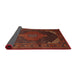 Sideview of Traditional Sienna Brown Persian Rug, tr659