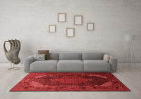 Machine Washable Persian Red Traditional Rug, wshtr659red