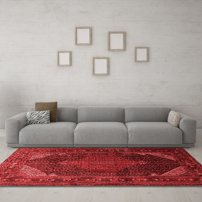Traditional Red Washable Rugs