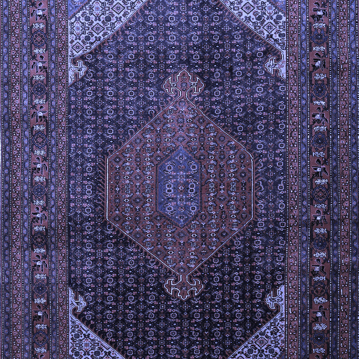 Machine Washable Persian Blue Traditional Rug, wshtr659blu