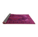 Sideview of Persian Pink Traditional Rug, tr659pnk