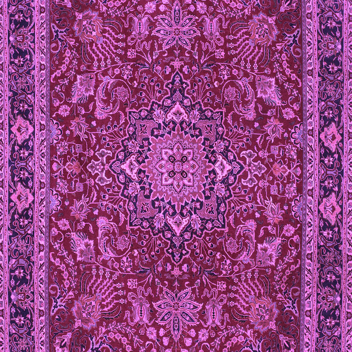 Machine Washable Medallion Purple Traditional Area Rugs, wshtr65pur