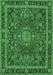 Medallion Emerald Green Traditional Rug, tr65emgrn