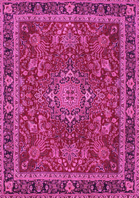 Medallion Pink Traditional Rug, tr65pnk