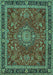 Medallion Turquoise Traditional Rug, tr65turq