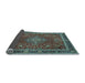 Sideview of Medallion Light Blue Traditional Rug, tr65lblu