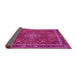 Sideview of Medallion Pink Traditional Rug, tr65pnk