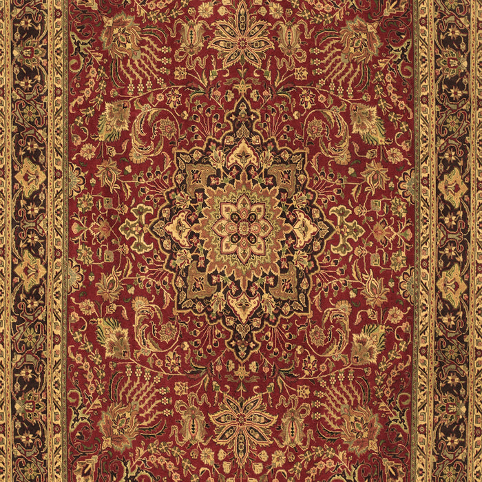 Medallion Brown Traditional Rug, tr65brn
