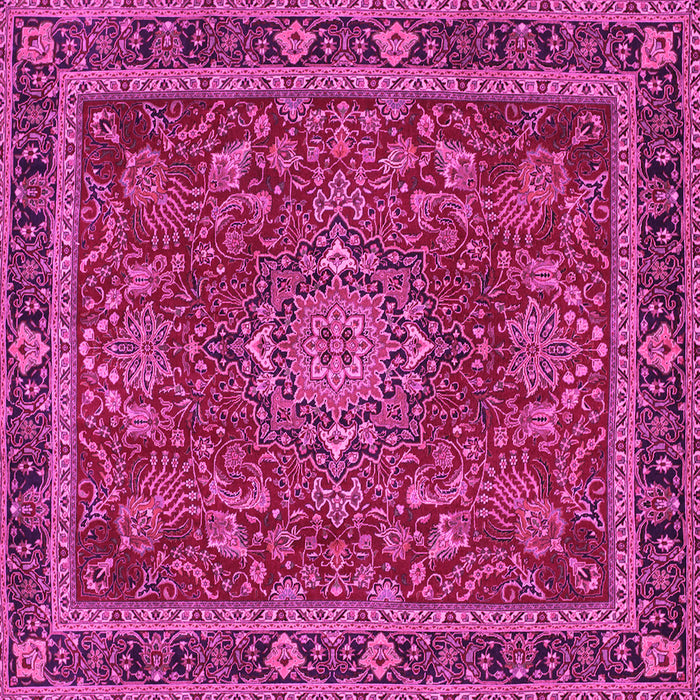 Square Medallion Pink Traditional Rug, tr65pnk