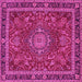 Square Medallion Pink Traditional Rug, tr65pnk