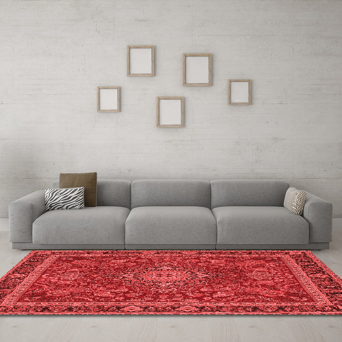 Traditional Red Washable Rugs