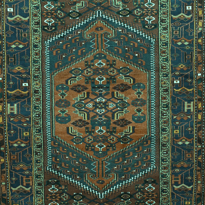 Machine Washable Persian Turquoise Traditional Area Rugs, wshtr660turq