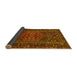 Sideview of Persian Yellow Traditional Rug, tr660yw