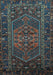 Machine Washable Persian Light Blue Traditional Rug, wshtr660lblu