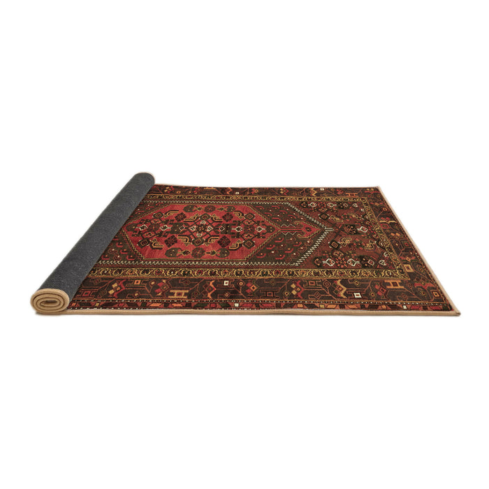 Sideview of Persian Brown Traditional Rug, tr660brn