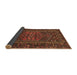 Sideview of Persian Brown Traditional Rug, tr660brn