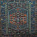 Square Machine Washable Persian Light Blue Traditional Rug, wshtr660lblu