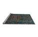 Sideview of Machine Washable Persian Light Blue Traditional Rug, wshtr660lblu