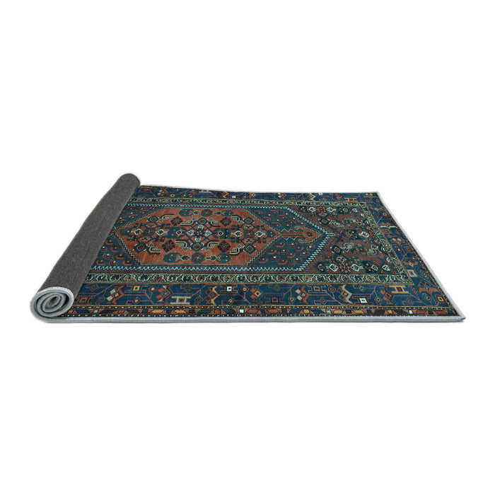 Sideview of Persian Light Blue Traditional Rug, tr660lblu