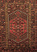 Machine Washable Persian Brown Traditional Rug, wshtr660brn