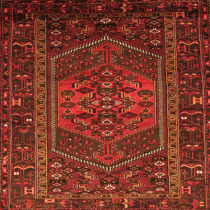 Serging Thickness of Persian Orange Traditional Rug, tr660org