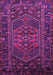 Machine Washable Persian Purple Traditional Area Rugs, wshtr660pur