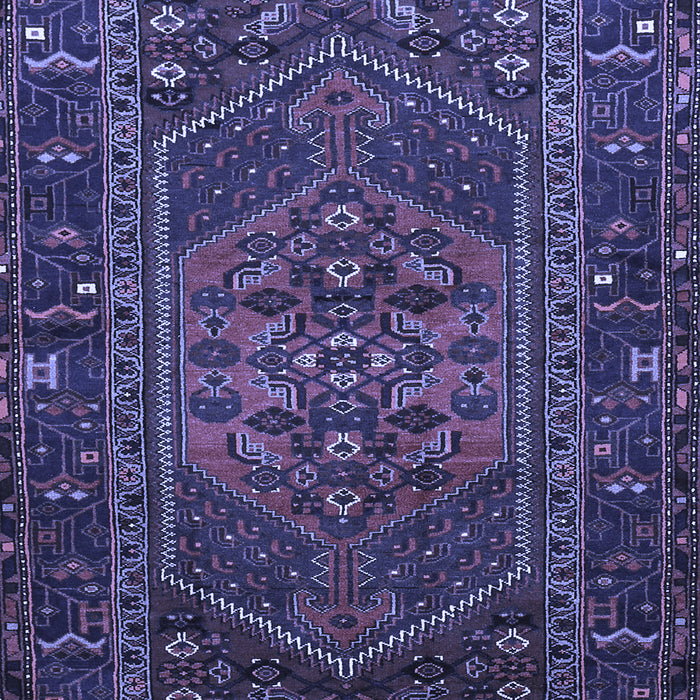 Machine Washable Persian Blue Traditional Rug, wshtr660blu